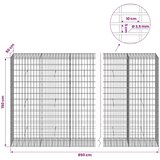  Gabion s žicom debljine 3 5 mm i mrežom 5x10 cm 850x50x150 cm - 50 cm 150 cm 850 cm | shoptok.hr