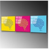 WALLXPERT dekorativna slika od kaljenog stakla (3 komada)uv 851 50 x 50 | ePonuda.com