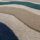 Flair Rugs Plavi ručno rađen vunen tepih 140x200 cm Cascade Wool – | shoptok.hr