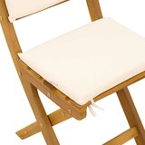  Vanjske bistro stolice 4 pcs Krem bijela 38 x 46 x 85 cm | shoptok.hr