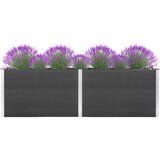 Furnova Visoka greda 200x100x91 cm WPC siva, (22014479) | Shoptok.si