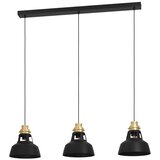 Eglo 390231 - visilica na sajli espinardo 3xE27/40W/230V crna/zlatna | Eponuda.com
