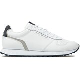 Tommy Hilfiger Superge New Runner Eva Mix Lth Flag FM0FM05453 Bela | Shoptok.si
