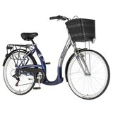 Visitor bicikl city vintage 26" alu 18" v-brake 6 brzina 155-178cm (s/m) plavo srebrni perla uv 1262103 | Eponuda.com
