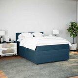 Krevet Krevet box spring s madracem plavi 160 x 200 cm baršunasti | Eponuda.com