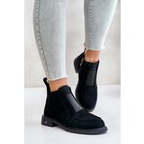 S. BARSKI Suede Low Ankle Boots With Flat Heel Insulated D&A | Shoptok.si