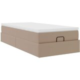 vidaXL Otomanski posteljni okvir z vzmetnico kapučino 90x200 cm, (21607598) | Shoptok.si