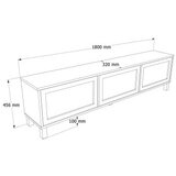 Hanah home TV komoda, krem | Eponuda.ba