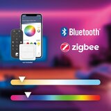 Eglo 901287 - LED RGBW prigušiva osvetljenje za kupatilo REGELLO-Z 12W/230V IP44 crna | Eponuda.com