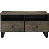  Stolić za kavu crni 80 x 54 x 40 cm od masivnog drva manga Crna | shoptok.hr