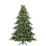 vidaXL Umjetno božićno drvce s nogom with LEDs s stalakom 180cm PVC | shoptok.hr