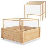 Costway Leseni vrtni lonec Postelja z ograjo, (5000007582) | Shoptok.si