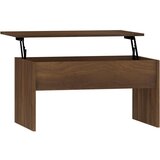 Maison Chic Klubska mizica - kavna mizica - Nizka mizica rjavi hrast 80x50,5x41,5 cm konstruiran les, (21753144) Cene