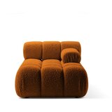 Micadoni Oranžen modul za sedežno garnituro iz tkanine bouclé (desni kot) Bellis – Home Cene