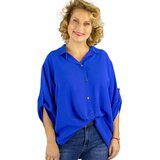 Pri Elegant oversize shirt with decorative collar "VIVIANNE" Cijene