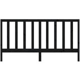  Uzglavlje za krevet crno 206 x 4 x 100 cm od masivne borovine | Eponuda.com