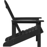  Adirondack stolice 2 kom Crna 74x82x90 cm HDPE | shoptok.hr