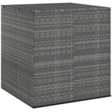 vidaXL Kutija za vrtne jastuke od PE ratana 100 x 97,5 x 104 cm siva | shoptok.hr
