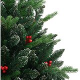  Umjetno božićno drvce sa šarkama i crvenim bobicama 240 cm | shoptok.hr