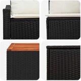  Set sofe 8 kom. Crna i krem-bijela Poli Rattan i čelik | shoptok.hr