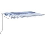 Tenda na automatsko uvlačenje 500 x 350 cm plavo-bijela | shoptok.hr