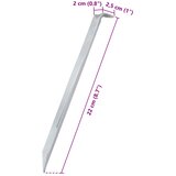  Klinovi za šator 24 kom 22 cm Ø 20 mm od pocinčanog čelika | Eponuda.com