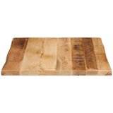 Stolna ploča sa živi rub 80x80x2,5 cm masivno grubo drvo manga | shoptok.hr