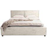 MID.YOU OBLAZINJENA POSTELJA 140 cm x 200 cm , les, tekstil, leseni material krem barve | Shoptok.si