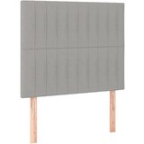 Maison Chic Posteljno vzglavje - Vzglavna omarica 2 kosa svetlo sivo 100x5x78/88 cm blago, (22076989) Cene