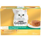 Gourmet Jumbo pakiranje: Gold 96 x 85 g - Govedina, piščanec, jagnjetina, puran z zelenjavo Cene