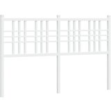 Maison Chic kovinsko posteljno vzglavje - vzglavna omarica - nočna omarica belo 120 cm, (21704973) Cene