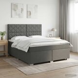  Boxspring krevet s madracem Tamnosiva 180 x 200 cm Tkanina 180 x 200 x 140.5 cm | Shoptok.si