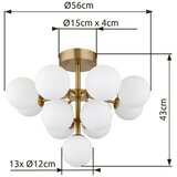 Globo STROPNA SVETILKA Grappy 56/43 cm | Shoptok.si