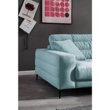 Pure Home Lifestyle SEDEŽNA GARNITURA, rebrasti žamet svetlo modra | Shoptok.si