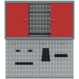  Orodna omara Komplet 3 Siva, Rdeča Jeklo Težka Orodna omara, (22047464) | Shoptok.si