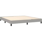  Krevet s oprugama i madracem svjetlosivi 180x200 cm od tkanine | shoptok.hr