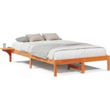  Konstrukcija postelje Voskast rjav 140 x 190 cm, (5000126079) | Shoptok.si