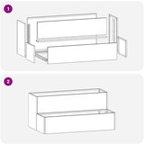  Vrtni saksija 2 nivoa 100x60x45 cm Čelik otporan na vremenske uvjete | shoptok.hr