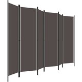 vidaXL Sobna pregrada sa 6 panela antracit 300 x 180 cm | shoptok.hr