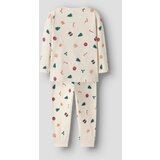 name it Pidžama set 'NMNVISMAS' višnja / bež siva / smaragdno zelena / karmin crvena | shoptok.hr