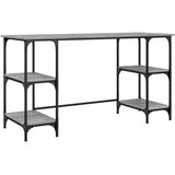  Radni stol boja hrasta 140x50x75 cm metal i konstruirano drvo | shoptok.hr