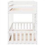 vidaXL Pograd bel 90x200 cm trdna borovina | Shoptok.si