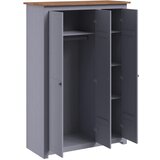  Ormar od borovine 3 vrata sivi 118x50x171,5 cm asortiman Panama | shoptok.hr