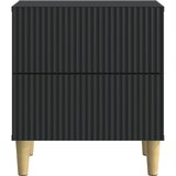  Noćni ormar 2 pcs Crna 43 x 34,5 x 48 cm Konstruirano drvo | Eponuda.com