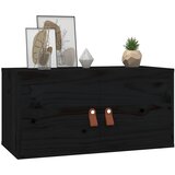  Zidni ormarići 2 kom crni 60x30x30 cm od masivne borovine | shoptok.hr