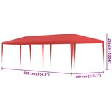  Zabavni šotor Rdeča 900 x 300 x 255 cm PE in jeklo, (5000219003) | Shoptok.si