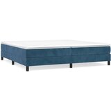 The Living Store Box spring postelja z vzmetnico temno modra 200x200 cm žamet - Box Spring Postelja, (21492250) | Shoptok.si