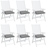  Jastuci za stolice 6 kom sivi 50 x 50 x 7 cm od tkanine Oxford | Eponuda.com