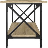  Stolić za kavu boja hrasta 80x45x45 cm od drva i željeza | shoptok.hr