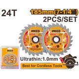 Ingco Set lista testere za drvo TSB1853 185 mm 24T SUPER | ePonuda.com